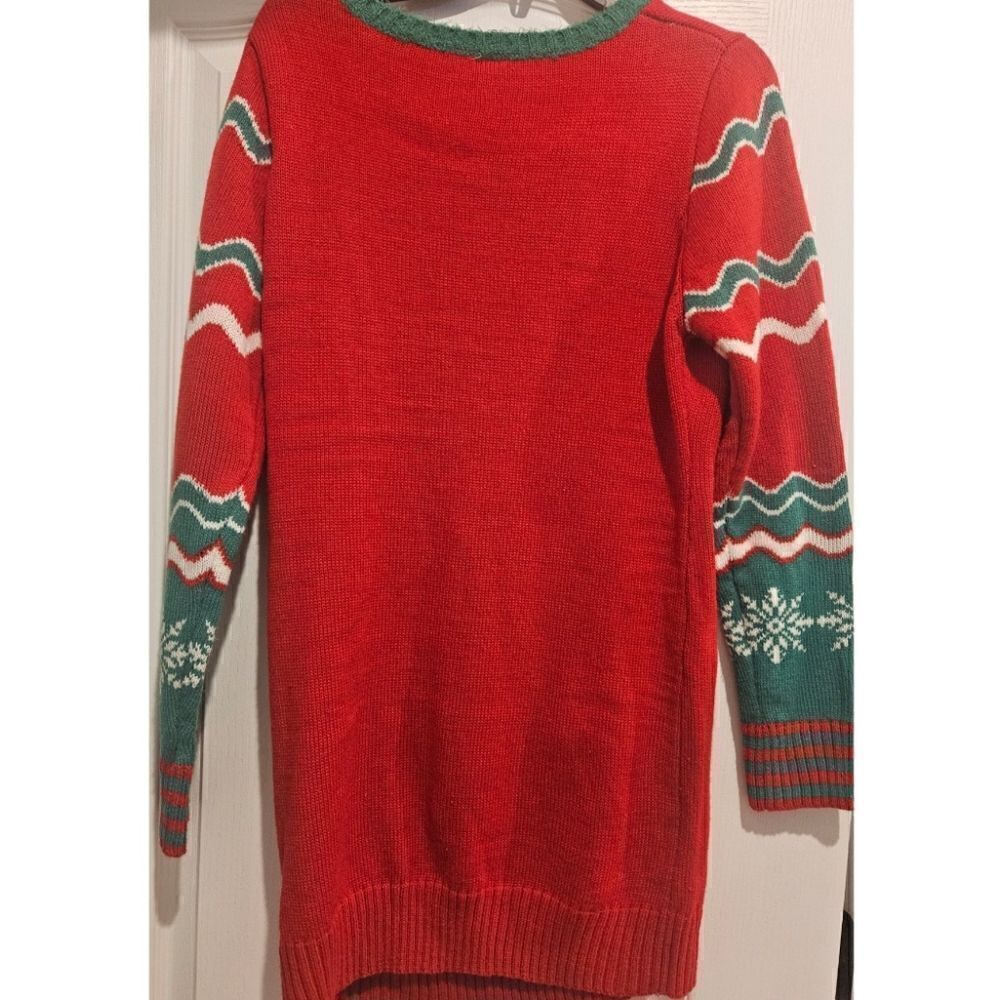 Women's Holiday Sweater Dress/Excellent Used Condition/Llama Sweater/Size XL - Picture 6 of 8